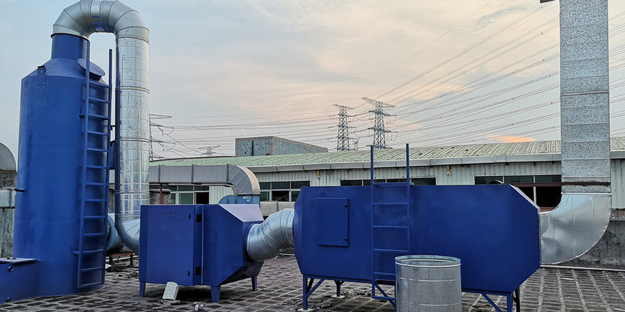 茂名注塑机有机废气处理,恒峰蓝工业废气处理解决方案